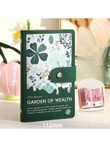 1本风水花园钱币收藏册（PVC封面+PP内页），双面50页，可收纳100枚古币 - 多色 - 查看 4