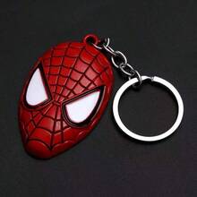 1pc Marvel Mask, Iron Man And Spider-Man Metal Keychain, Pendant. These Are Essential Keychain Accessories To Prevent Loss, And Make A Thoughtful Gift For A Boyfriend Or Marvel Fan. They Are Must-Have Keychains For Marvel Fans. The Gold-Red Battle Helmet Is A Complete Replica. It Has Two Uses: To Prevent Key Loss And To Decorate Backpacks. They Can Be Used As Birthday Gifts Or New Year Gifts. - Multicolor - View 5