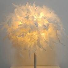 40厘米/30厘米暖色浪漫人造火焰球形灯罩，可伸缩，白色人造火焰球形灯罩带支架（仅灯罩） - 白色 - 查看 4