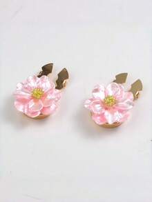 1pc Pearl Flower Embellished Shirt Buttons - Luxury Jewelry For Women, Suitable For Everyday And Party Wear - Multicolor - View 7