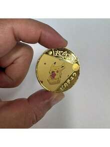 pokemon Monedas de metal de Pokémon, monedas de metal de Pikachu, Charizard, Mewtwo, Pikachu, tarjeta de colección de juego redonda de tarjetas de Pokémon, juguetes de anime - Multicolor - Ver 23