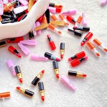 30/60/120颗卡通迷你口红，美甲水钻装饰，树脂配件，珠宝制作，美甲沙龙DIY，情人节，节日派对装饰，轻松打造独特美甲艺术工艺品