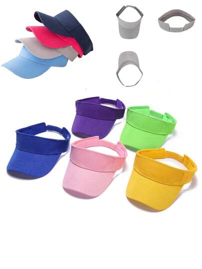 1pc Unisex Fresh Solid Color Blank Top Baseball Cap, Suitable For Outdoor Sports, Leisure, And Daily Wear