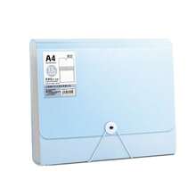 A4 File Folder 13 Layers Large Capacity File Bag Waterproof Test Paper Storage Booklet Stretch Buckle Design Document Organizer - Multicolor - View 3