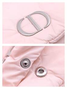 Christian Dior Pink Cotton Padded Makeup Bag. Makeup Bag, New Fashion Bag. Portable Coin Purse Storage Bag. Soft And Comfortable Texture. Ideal For Holiday Gifts. - Pink - View 9