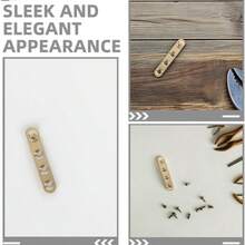 Lurrose 4 Piezas Bisagra Pivotante de Puerta Cobre, Bisagra Invisible Oculta, Bisagrasss de Piso para Puertas Pesadas Hierro Vidrio Madera, Accesorios de Herrajes  Estabilidad - como se muestra en la figura - Ver 6