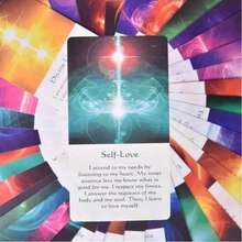 54pcs Oracle Cards: Unlock Inner Wisdom, Healing Energy Divination Game, Game Gift, Family Gathering Entertainment Card Game, Friends Party Card Board Game, Holiday Travel Entertainment Game, Couples Card Board Game, Oracle Cards, Couples Game, Board Game, Divination, Couples Card Game, Tarot Cards - Healing Energy Oracle - View 5