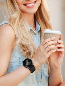 Dây đeo nylon bện từ tính 20mm tương thích với Samsung Galaxy Watch 4 5 6 7 FE 40mm 44mm/Watch 4 6 Classic 42mm 46mm 43mm 47mm/Watch 5 Pro 45mm/Watch 3 41mm/Active 2, tương thích với Vivoactive 6/Vivoactive 5/3/3 Music Watch, dây đeo co giãn Solo Loop có thể điều chỉnh thay thế cho Venu Sq 2/Forerunner 55/165/245/645, tương thích với Gizmo Watch 3 2 1/ Gabb Watch 3 2 1/ SyncUP/Cosmo JrTrack Watch - Khóa từ nâng cấp-màu đen - Xem 5