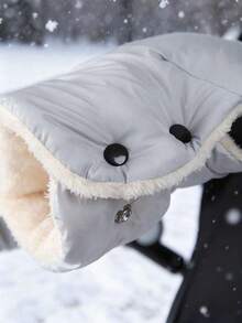 1只婴儿推车手套，带保暖内衬，加厚设计，让父母和照护者在寒冷天气中保持温暖，防风、防水、防雪。 - 彩色 - 查看 6