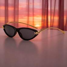 1 Pair Women's Fashion Cat Eye Knotted Leg Chain Glasses, Leopard Print Bohemian PC (Polycarbonate) , Suitable For All Seasons - Multicolor - View 7