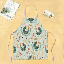 1pc Cute Animal Pattern Apron, Creative Funny Fashion Printed Apron, Easy To Clean Kitchen Cooking Apron, Innovative Home Apron - Multicolor - View 17