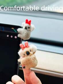 1 chiếc đồ trang trí nội thất xe hơi hình gấu Koala dễ thương, dùng để trang trí bảng điều khiển xe hơi. - Gấu Koala - Xem 2