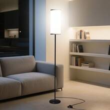 LED Floor Lamps, RGB Standing Lamps, App And Remote Control, With Lamp Shade, Foot Switch, 1 Bulb, Living Room Bedroom Lighting Decoration.