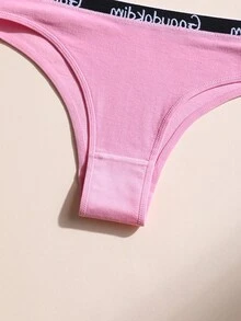 6条装女士低腰无痕内裤，纯棉舒适透气内衣，适合瑜伽、运动、日常穿着 - 彩色 - 查看 10