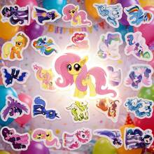 62 piezas/Set Pegatinas de My Little Pony, pegatinas de recompensa de dibujos animados lindos y autoadhesivos para decorar cuadernos, fotos, diarios - Adecuado para manualidades DIY, scrapbooking, decoración de teléfonos, decoración de papelería, decoración de diarios, botellas de agua, decoración del hogar, y también un gran regalo para familiares y amigos, esencial para volver a la escuela - Multicolor - Ver 2