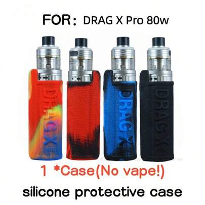 Textured Anti-Drop Anti-Dust Protective Case, Silicone Cover, Mouthpiece Protector For Voopoo DRAG X RPO, Multi-Color Options, Ultra-Thin Tactile Feel, Anti-Slip Anti-Fall Liquid Silicone Protective Case