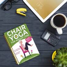 Chair Yoga For Seniors Over 60 Book & Chart, Chair Yoga For Weight Loss & Toning, 30-Day Challenge, Exercise Book For Seniors Over 60 (Pink) - màu xanh lá - Xem 2
