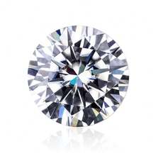 10-5.0 Carat D Color VVS1 Moissanite Round Brilliant Cut Loose Diamond - White - View 10