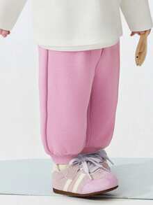 mini bala Unisex Baby Pants Soft Cozy Comfortable Gentle Waist Spring 2026 - Brick Red - View 3