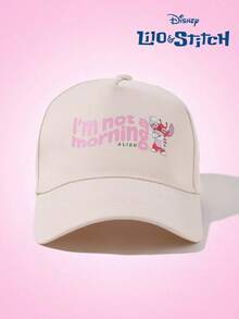 Disney 1顶可调节可爱卡通印花男女通用棒球帽，防晒旅行帽 - 彩色 - 查看 10