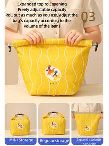 Bolsa de almacenamiento de viaje, cubo de embalaje de compresión portátil y manual, organizador de ropa y equipaje de gran capacidad, bolsa de aseo y maquillaje de viaje, decoración de habitación de maquillaje - Multicolor - Ver 3