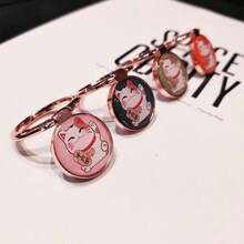 Cute Maneki-Neko Phone Ring Holder & Stand, Rotatable Metal Finger Ring Grip, Popular For Women