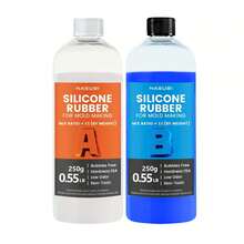 Cao su silicon lỏng màu xanh lam 38,8 oz, dùng để làm - Đông cứng nhanh tỷ lệ pha 1:1, không tạo bọt và đông cứng bằng nhiệt, lý tưởng để đúc nhựa, in 3D, khuôn nến/trang sức, đồ thủ công DIY, chất lượng cao và dễ sử dụng, đồ thủ công DIY | Đổ chính xác | Silicone bền để làm đồ vật - Nhiều màu - Xem 15