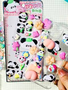 Hình dán hoạt hình dập nổi thú vị - Hình dán trang trí hình kim cương pha lê cho trẻ em - Hình dán 3D lập thể - Hình dán lập thể dễ thương. Trang trí hoàn hảo - Món quà hoàn hảo. - Nhiều màu - Xem 5