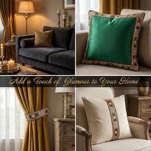 1/5 Yard Lace, 3.5cm Wide, Golden Thread Embroidered Trim, Ideal For DIY Home Decor, Clothing, Bags, Skirt Hem Decoration, Handcraft And Sewing, Also Suitable For Embroidery Bag Decoration, Beginner Friendly For Making Handbag Straps, DIY Clothing And Festival Decorations - Multicolor - View 10