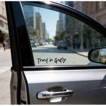 Christian Car Stickers Easy Installation DIY Trust In God Faith Hope Love Self-Adhesive Vinyls That Stick Perfectly On Glass Mirrors And Fenders Without Leaving Air Bubbles In Mexico And The United States Trust In God With Heart Graphics Messages Of Faith Hope And Love With Glossy Finish For An Instant Transformation Of Your Personal Vehicle Without Professional Help Christian Car Window Decals With Shiny Look And Durable Adhesive That Works On Various Smooth Surfaces Including Car Body And Glass Trust In God Always Stickers For Religious People Who Love To Personalize Their Vehicles With Quality And Ease High Adhesion Stickers That Withstand Changing Weather And Maintain Their Original Shine For Years Without The Need For Special Maintenance Religious Decorations For Drivers Looking For Speed And Excellence In Your Car Accessories. - Believe In God Car Stickers - View 7