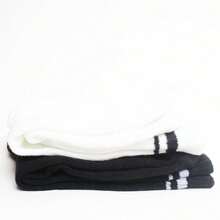 4 Pairs Women's Minimalist Letter Print Athletic Mid-Calf Socks, Multi-Functional Design Suitable For Yoga, Running, Basketball, Soccer And All Seasons - Multicolor - View 7