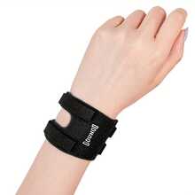 1pc/ 1Pair Adjustable Support Wrist Brace Thin Sports Yoga WristBand Tfcc Tear Triangular Fibrocartilage Brace Ulnar Fix - 1 灰色 - 查看 3