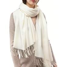 FURTALK Winter Scarf For Women Pashmina Shawl Wraps Soft Warm Fashion Blanket Scarves Gifts - 03-奶油 - 查看 7