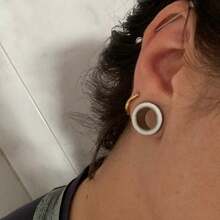 2pcs Round 0.5 Interval Ear Plugs Tunnels Expander Gauges Stainless Steel Ears Stretcher Earrings Body Piercing Jewelry Women Men - 1596 - View 6