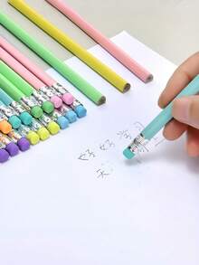 1 Set/30PCS HB Pencil Set, Graphite Pencils, Wooden Pencils With Erasers, Suitable For School Drawing, Sketching, Bridal Showers, Office Supplies, New Year And Valentine's Day Gifts. A Back-To-School Essential. - Baby Pink - View 5