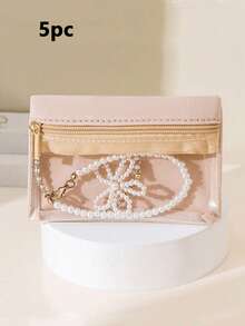 小巧精致的首饰盒，迷你首饰收纳盒，便携式旅行首饰盒，带拉链，可收纳耳环、戒指、项链、吊坠、手表、口红等，是旅行、伴娘礼物、女孩和女士的理想之选。 - 彩色 - 查看 13