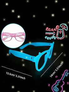 612pcs/Set LED Party Glasses, Glow In The Dark & Color Changing, Plastic Material, Neon Theme Party Decoration Fluorescent Glasses For Bar, KTV, Dance Party, Suitable For Adults And Teenagers, Holiday Accessories, Fun Gift - Multicolor - View 2