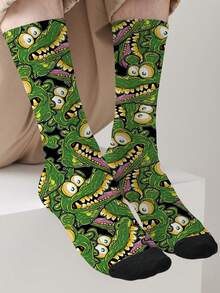 1 双主题 360° 全方位印花袜子 – 男女皆宜的新奇街头风袜子，大胆时尚