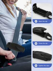 1pc Magnetic Seatbelt Adjuster - Soft Alcantara Fabric, Anti-Slip Design, Strong Magnet Attachment - Reduces Pressure, Enhances Comfort, Fits All Sedans, SUVs And Multiple Colors Available), A Stylish Automotive Accessory - Multicolor - View 10