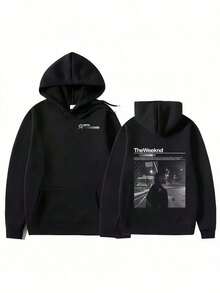 After Hours Til Dawn Fm Music Album Women Men Hoodie Cotton Sweatshirt Pul Hip Hop Rock Top Clothes Singer Thes Weeknds Hoody Hoodie For Women Sweatshirts For Women Hoodies For Men 's Hoodie Sweatshirts For Men - 黑色 - 查看 6