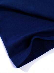 Men's T-Shirt With Minimalist 2H Print, Short-Sleeved Cotton T-Shirt With Round Neck, 2H Lettering. - Navy Blue - View 5