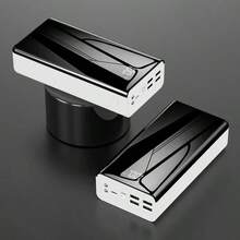 Pin dự phòng di động 50000/30000mAh, Sạc điện thoại di động USB, Có màn hình LED hiển thị nguồn/Đèn pin, Bộ pin dự phòng khẩn cấp ngoài trời, Đèn cắm trại, Tương thích với điện thoại di động /Android Thiết bị điện tử kỹ thuật số Thích hợp cho kỳ nghỉ hè Du lịch/Cắm trại ngoài trời và Nguồn điện dự phòng khẩn cấp Quà tặng cho gia đình, bạn bè, Bộ sạc di động sinh nhật - trắng - Xem 2