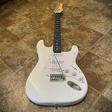 Full-Size  White Electric Guitar With Rosewood Fretboard S-S-S Pickups - như hình ảnh - Xem 6