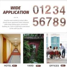 Hemobllo Nmeros De Casa Adhesivos Digitales 0-9 Para Puertas Y Negocios Fcil Instalacin Sin Tornillos Tamao Ideal Para Direccin Exterior E Interior - como se muestra en la figura - Ver 7