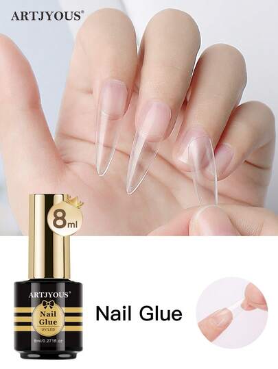 8ml Nail Sticker Glue, Strong & Long-Lasting Adhesive, Firmly Secures Nail Stickers, Suitable For Various Nail Art Designs. Multi-Purpose Glue Ensures Durable Nail Manicure. UV/LED Gel Formula, Salon Quality. Easy-To-Use Brush Applicator, Compact Bottle Design, Ideal For DIY Nails, Nail Art Enthusiasts And Beginners.
