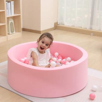 1pc Baby Ball Pit, Soft Memory Foam Ball Pool, Baby Play Fence, Indoor/Outdoor Play Fence, Suitable For Infants, Toddlers, Children, Unisex (Balls Not Included)