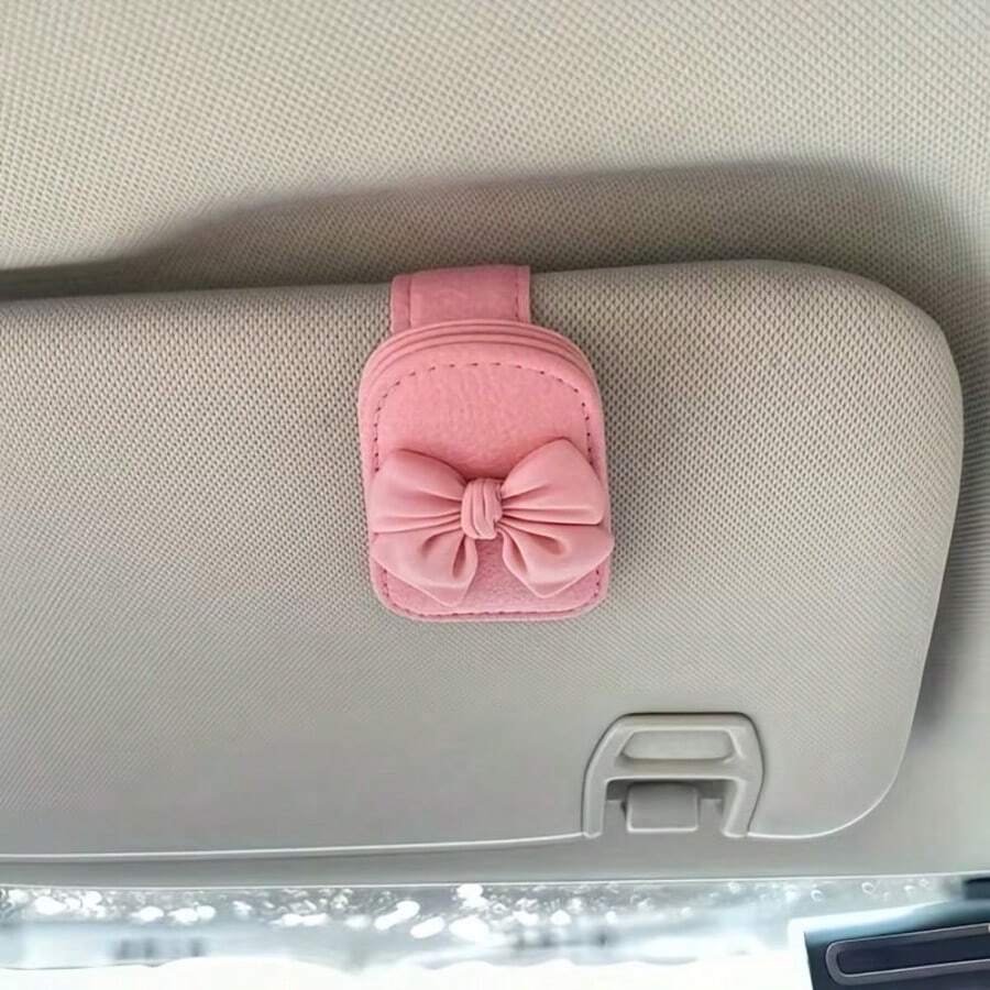 领结式眼镜夹，轻便易携的车载眼镜架，外观美观 - 蝴蝶結 - 查看 1