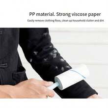 宠物毛发去除粘性滚筒，用于去除猫狗毛发的粘性刷子，可重复使用的除尘除毛工具，带塑料手柄，适用于家居和衣物清洁。 - 白色 - 查看 2