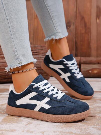 Women's Hiking Shoes, Sports Shoes, Platform Sneakers, Mesh Breathable Casual Shoes, Lace-Up Soft Bottom Comfortable Sneakers, Running Shoes, Blue All Season Shoes