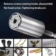 通用扭力扳手 7-19mm 六角多功能通用套筒 - 彩色 - 查看 4